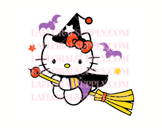 Hello Kitty Witch Halloween Topper