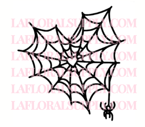 Spiderweb Heart Halloween Topper