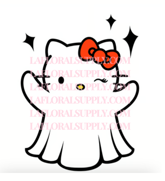 Hello Kitty Ghost Halloween Topper