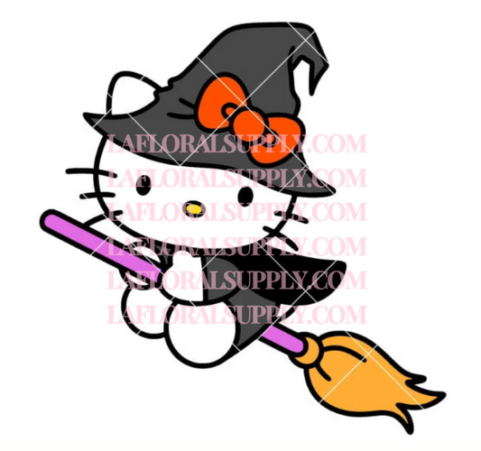 Hello Kitty Witch Halloween Topper