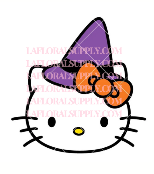 Hello Kitty Witch Halloween Topper