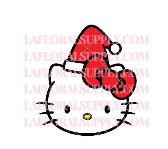 Hello Kitty Santa Christmas Topper