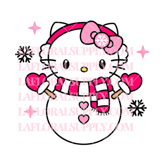 Hello Kitty Snowgirl Christmas Topper