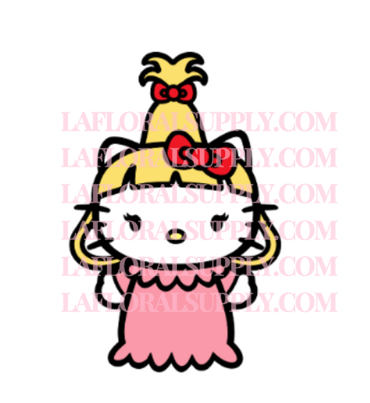 Hello Kitty Cindy Lou Who Grinch Christmas Topper