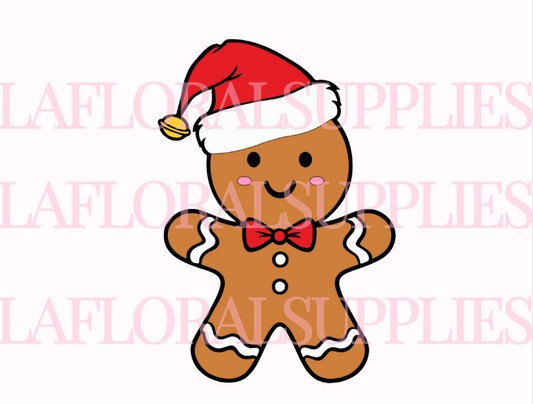 Gingerbread with hat Christmas Topper