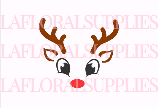 Reindeer Outline Christmas Topper