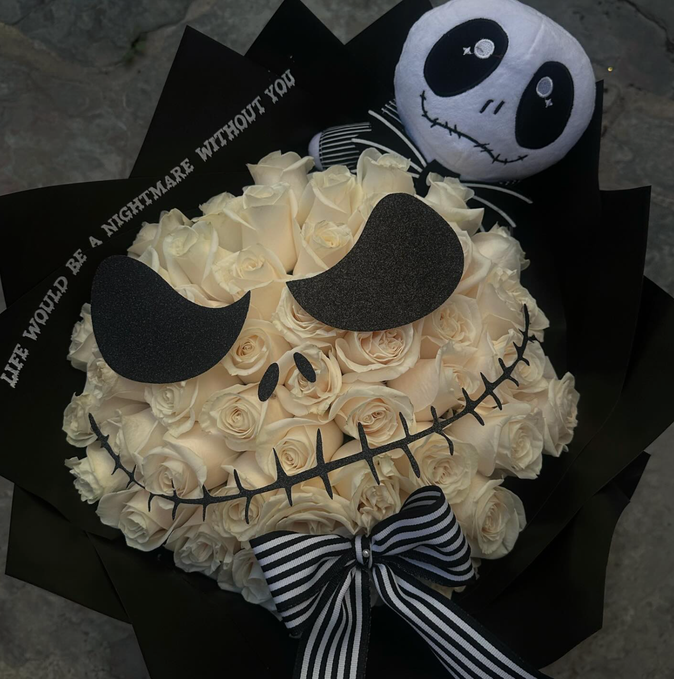 Jack Skellington Face Halloween Topper