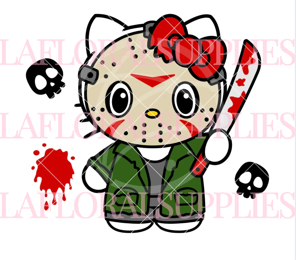 Jason Hello Kitty Halloween Topper