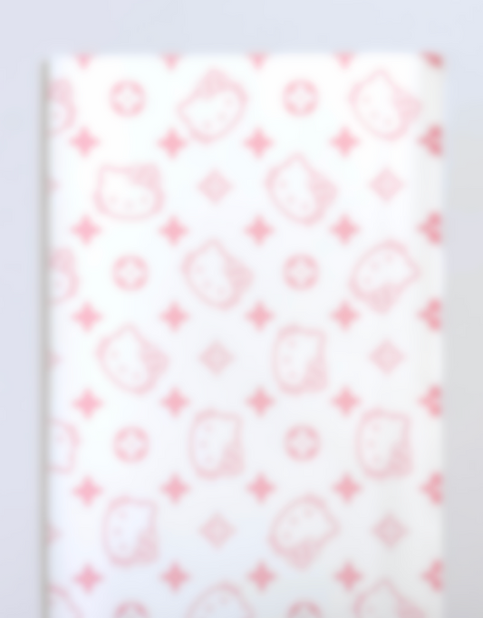 White Luxury Hello Kitty Floral Paper