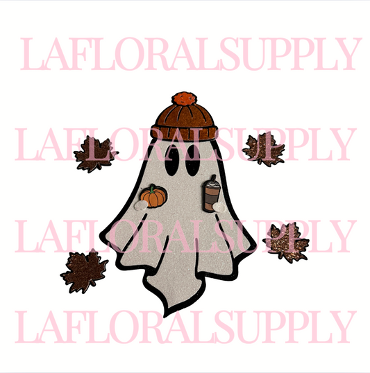 Ghost Coffee Halloween Topper