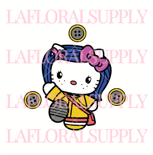 Hello Kitty Coraline  Halloween Topper