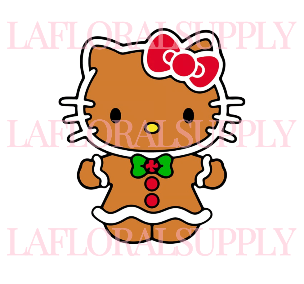 Hello Kitty Gingerbread Christmas Topper