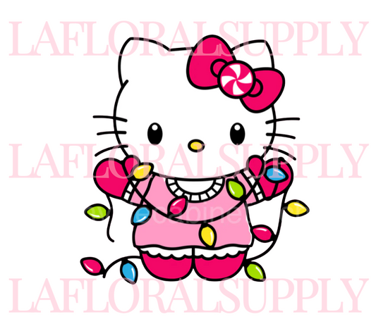 Hello Kitty Christmas Lights Christmas Topper