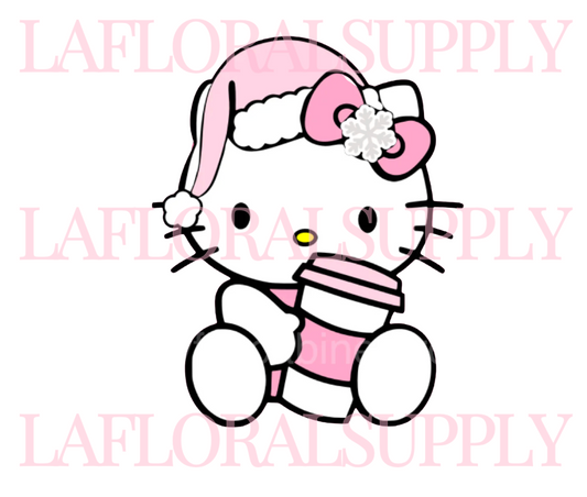 Hello Kitty Christmas Drink Christmas Topper