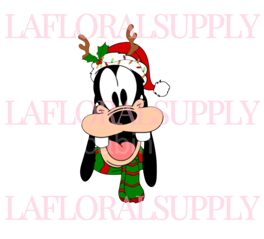Printed Goofy Christmas Topper