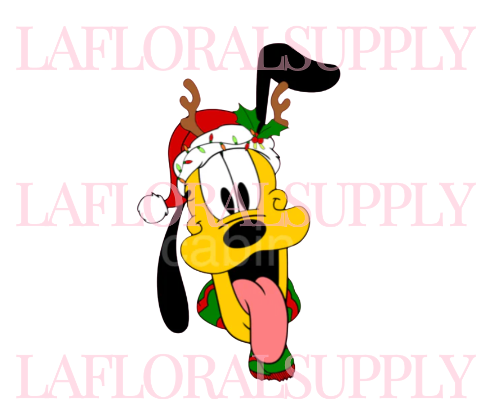Printed Pluto Christmas Topper