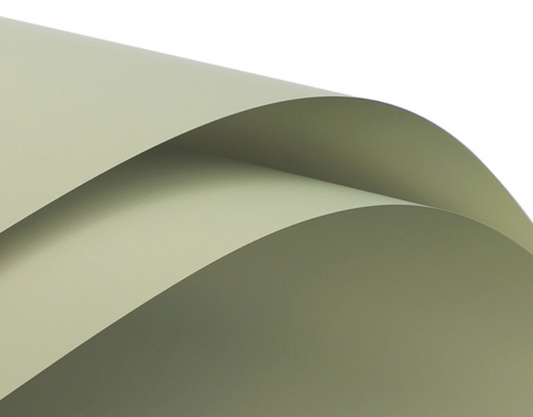 Solid Light Green Floral Paper