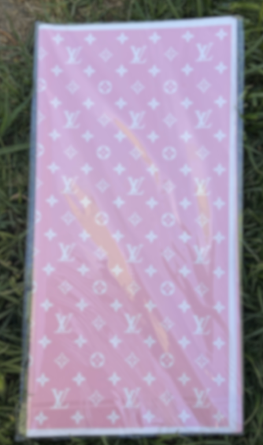 Pink White Border Luxury Floral Paper