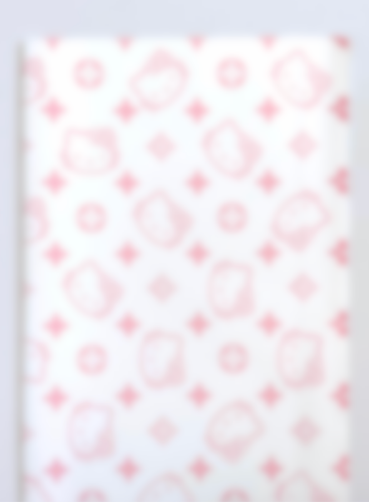 White Solid HK Floral Paper