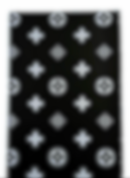 Black and White Solid L&V Luxury Floral Paper