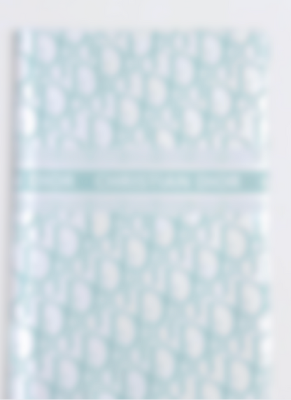 White & Baby Blue CD Luxury Floral Paper
