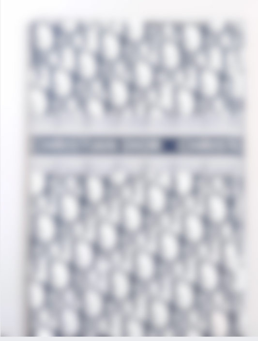 White & Navy Blue CD Luxury Floral Paper
