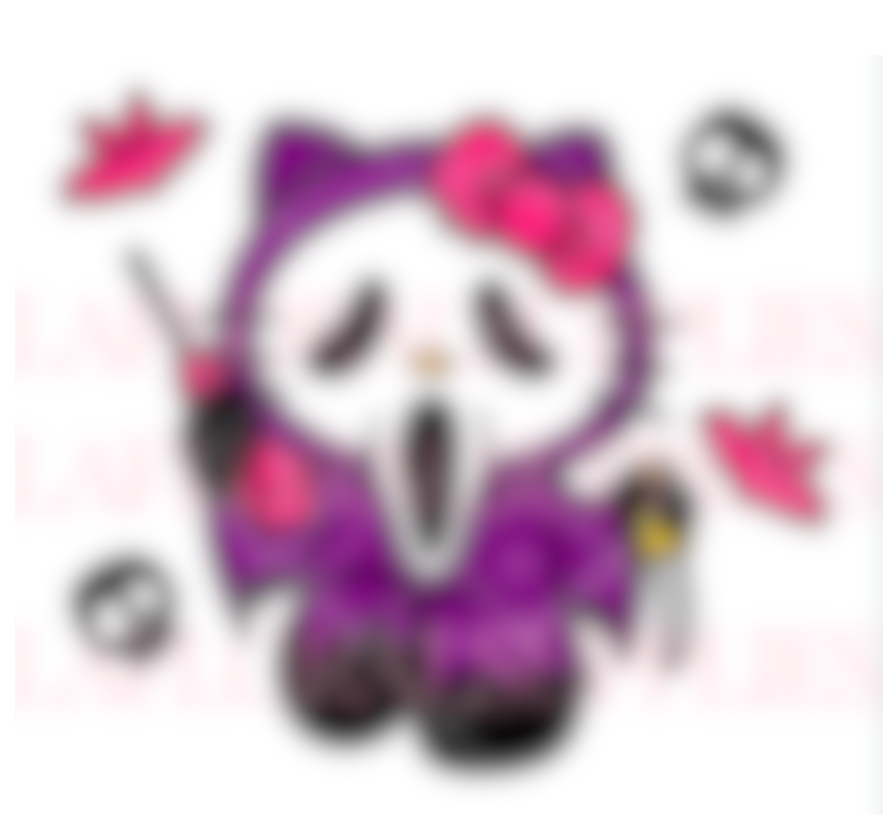 HK Long Scream Face Halloween Topper