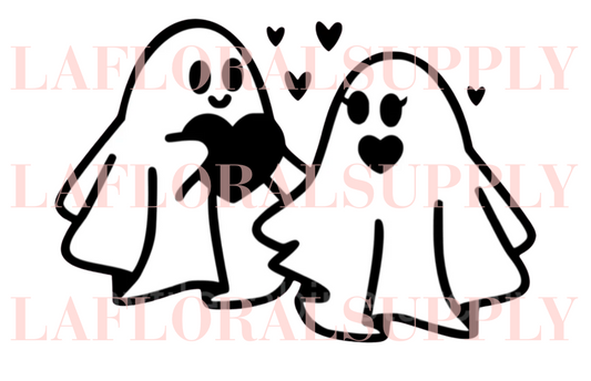 Ghosts Heart Halloween Topper