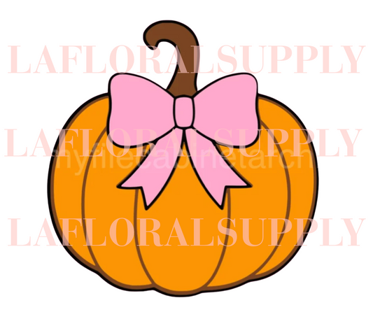 Pumpkin Bow Halloween Topper