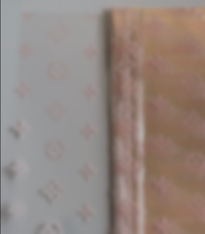 Pink Clear L&V Luxury Floral Paper