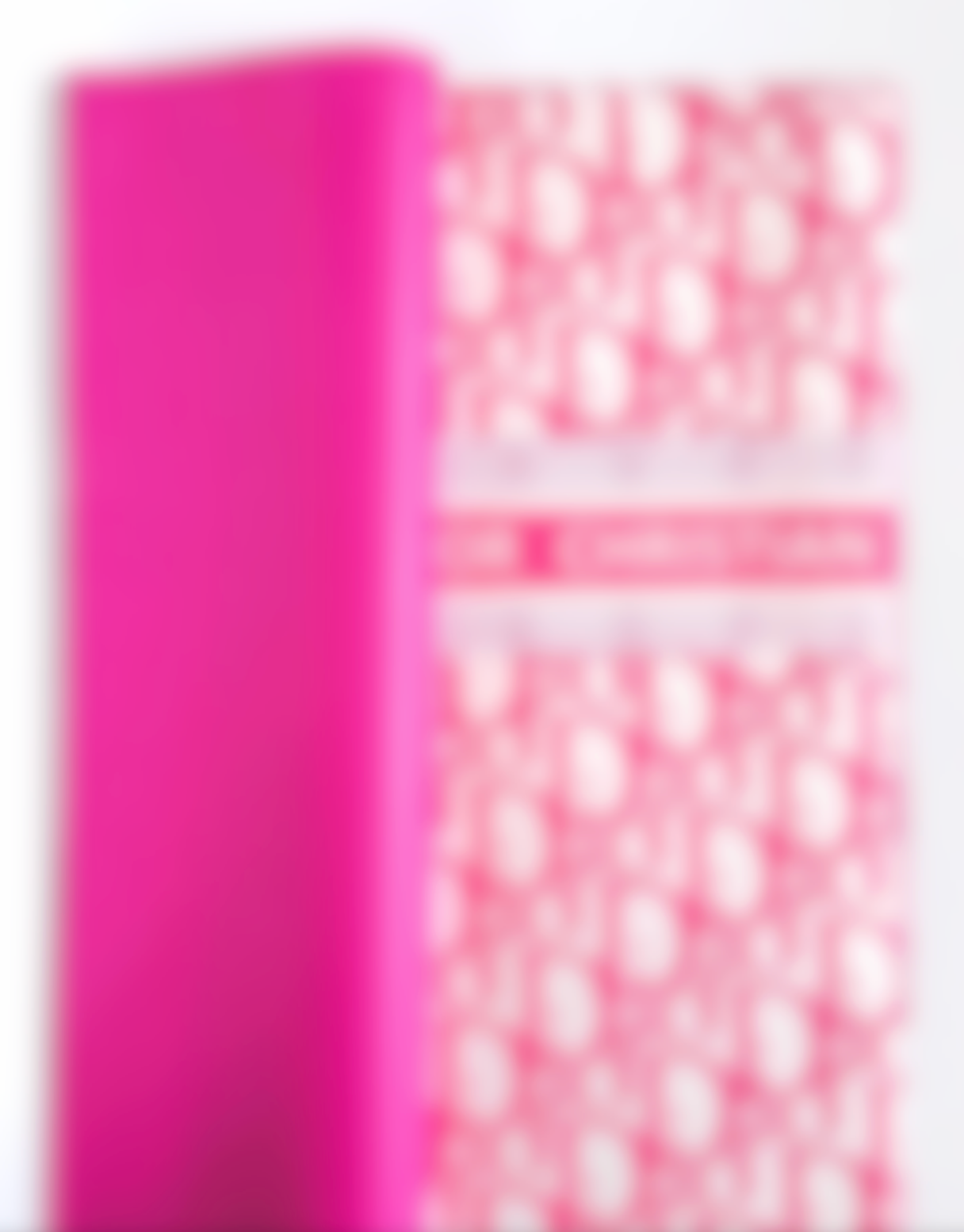 White & Hot Pink CD Luxury Floral Paper