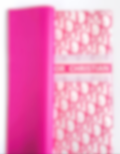 White & Hot Pink CD Luxury Floral Paper